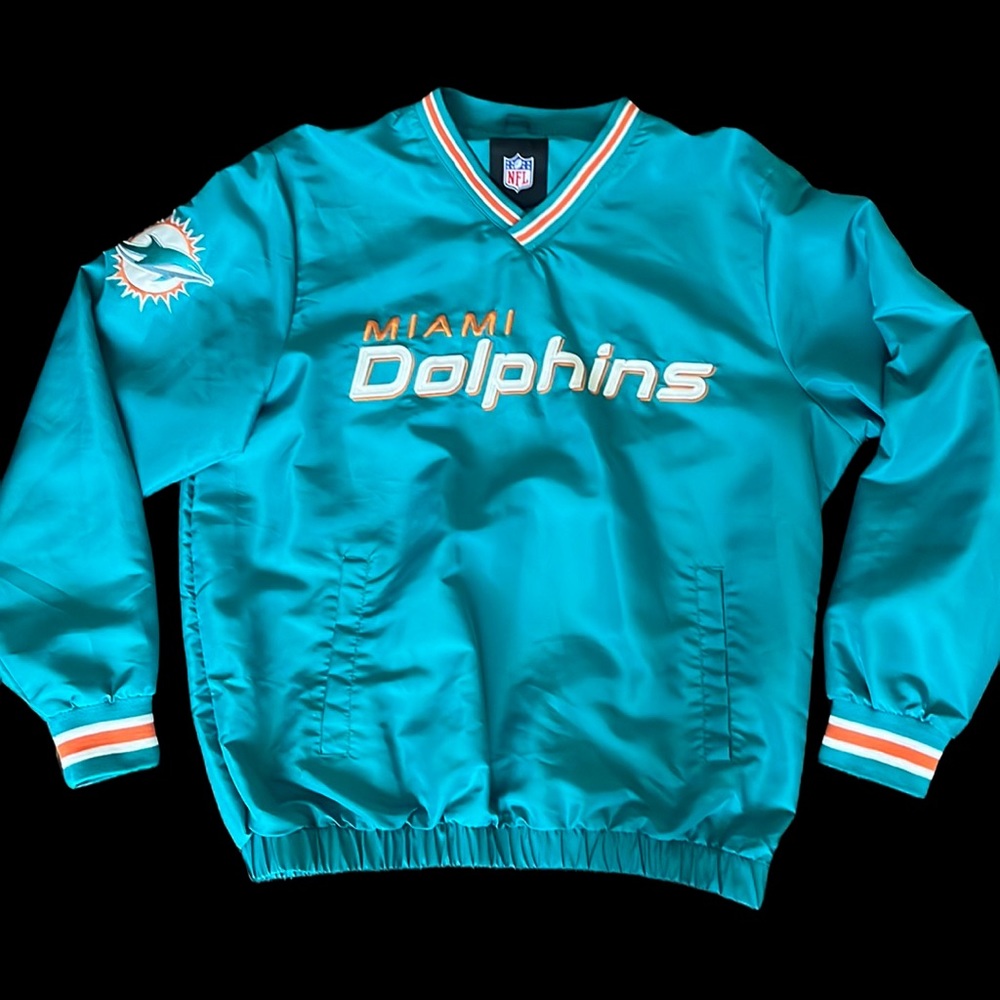 Men’s NFL Miami Dolphins Pullover Jacket Size Large